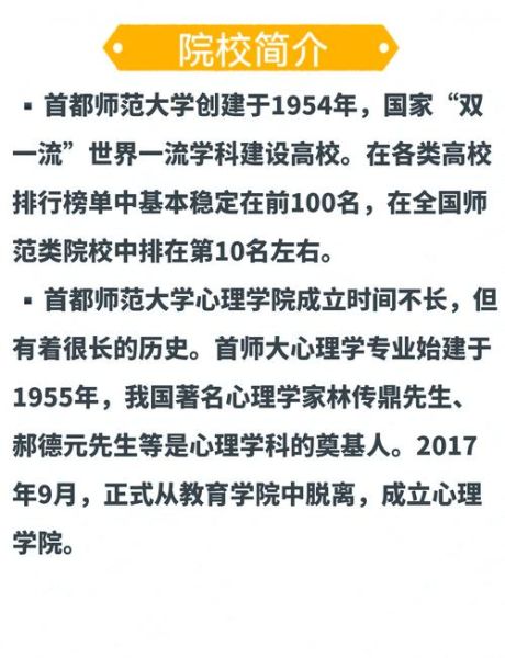 首都师范大学心理学怎么样_就业前景好吗