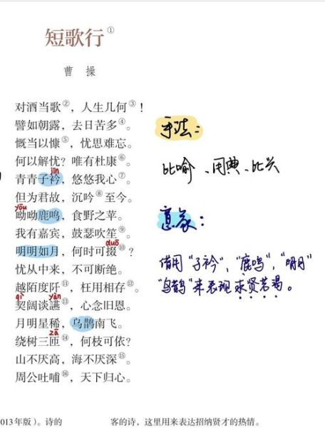 短歌行表达了什么情感_曹操求贤若渴的复杂心境