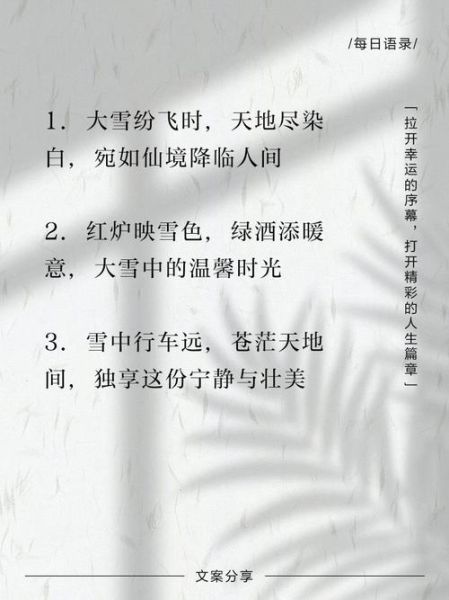 大雪节气如何表达情感_大雪节气情感表达有哪些