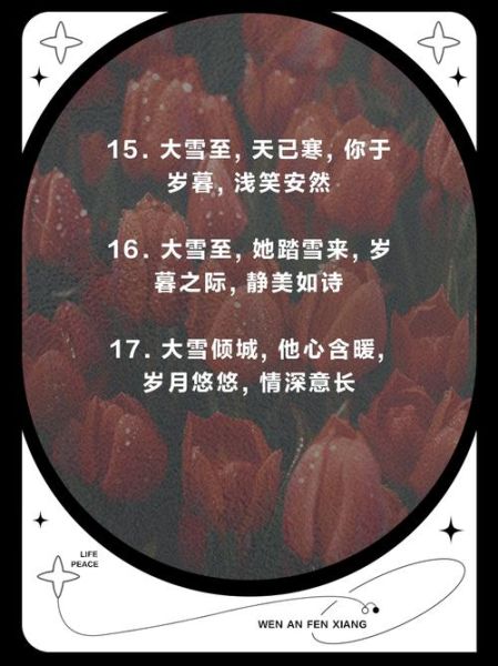 大雪节气如何表达情感_大雪节气情感表达有哪些