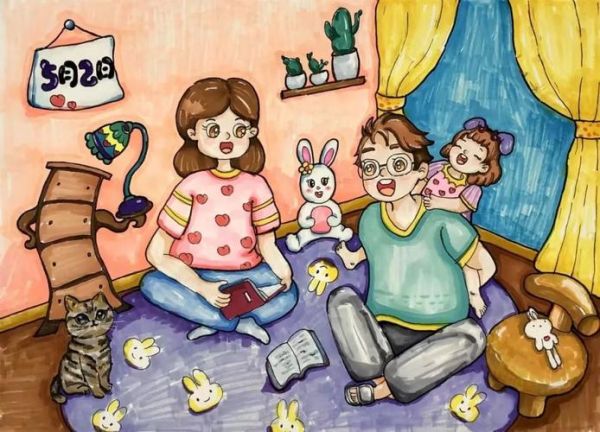 亲子绘画怎么表达情感_孩子画画如何体现爱