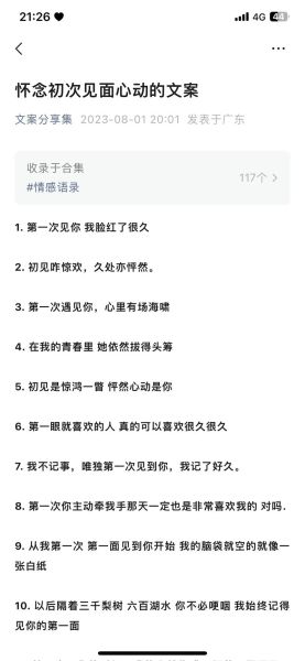如何表达初见情感_初见情感怎么写