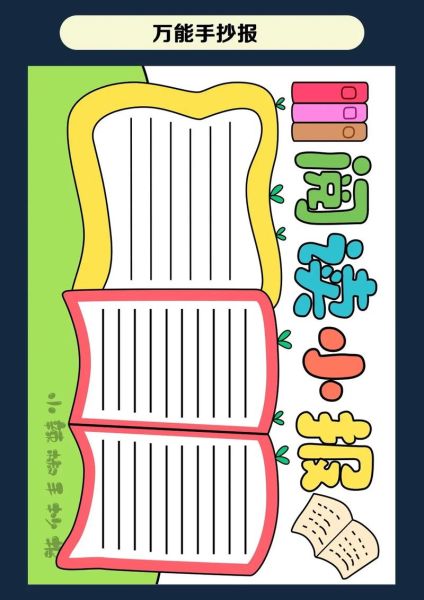 少儿百科大全读书小报怎么做_适合小学生的模板推荐