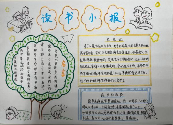 快乐读书手抄报怎么做_快乐读书手抄报内容写什么
