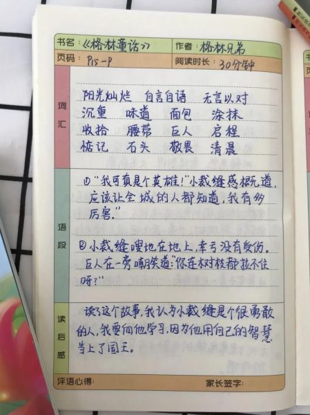 二年级读书笔记怎么写_读书笔记写什么内容