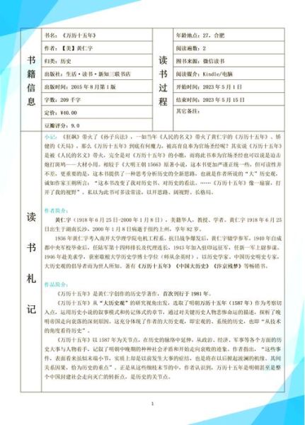 历史百科读书笔记怎么写_如何高效整理历史知识