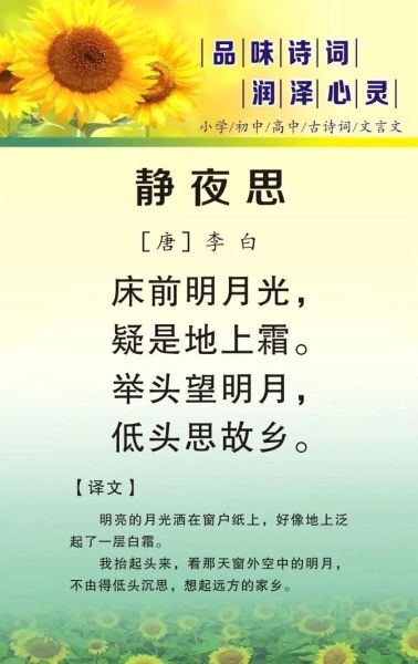 静夜思表达了什么情感_思乡之情如何体会