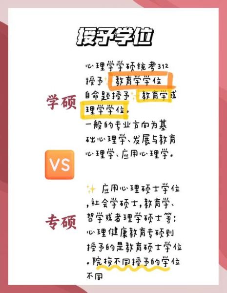 心理学专硕学硕区别_如何选择