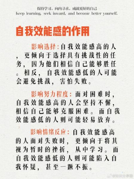 心理学综述_如何提升自我效能感