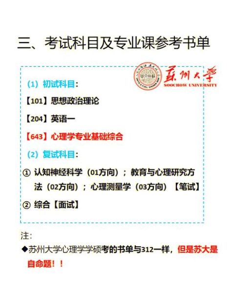 苏州大学心理学考研难吗_苏大心理学考研参考书目