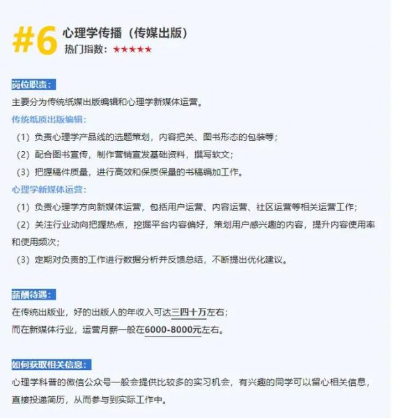 文科可以学心理学吗_心理学专业就业方向